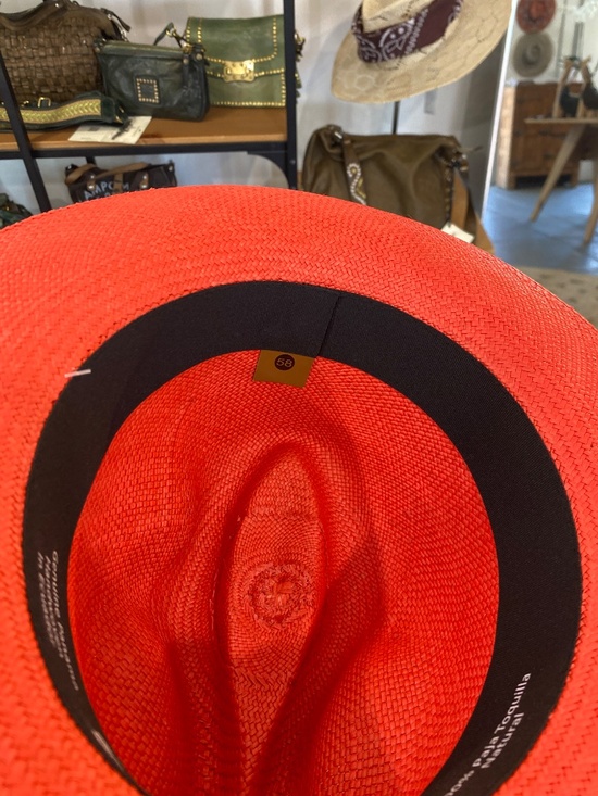 Frantic Panama Hat in Coral